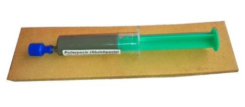 Messerabziehpasten-Set: 10ml POLIERPASTE + 20cm LEDERRIEMEN, von...