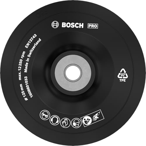 Bosch 1x PRO Backing Pad für kleine Winkelschleifer, M14, weich (Ø...