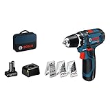 Bosch Professional 12V System Akku Bohrschrauber GSR 12V-15 (inkl. 39...