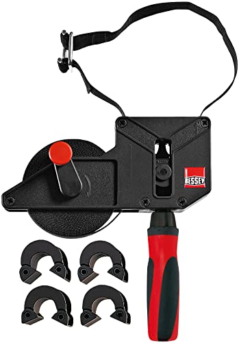 Bessey VAS-23+2K Gurtklemme mit variablem Winkel, mit 4 Clips, Schwarz...