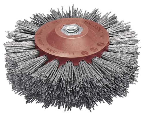 Lessmann Rundbürste gestanzt, grau ø 140 mm (18x 7 Reihen, Aufnahme:...