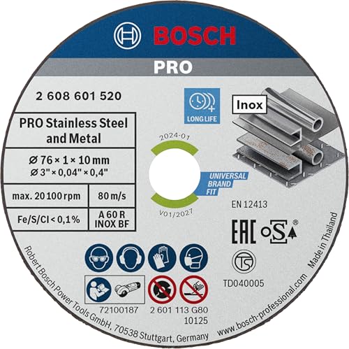 Bosch 5x PRO Stainless Steel and Metal Speed Thin Trennscheibe für...